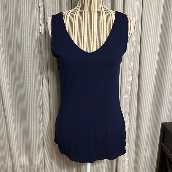 Zen-Knits Navy Tank Top - Picture 1 of 5